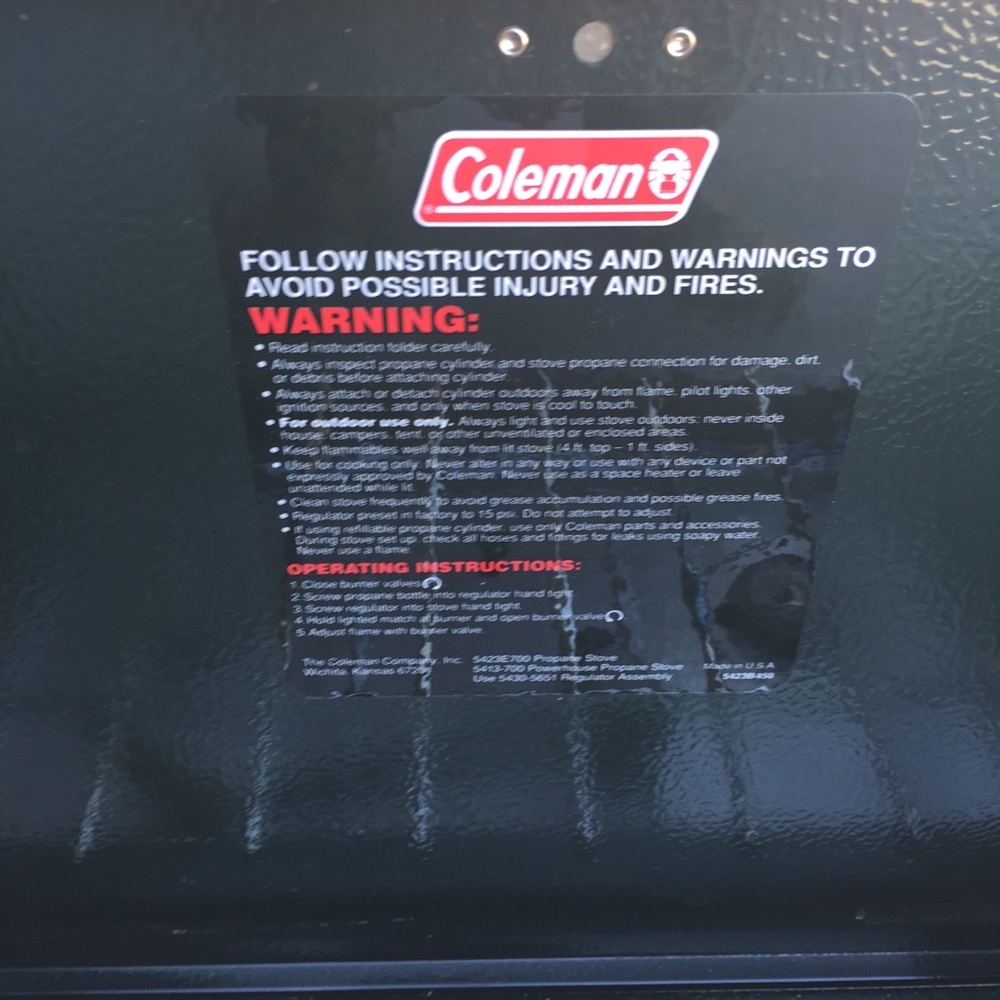 Coleman 2 Burner Classic Propane Camp Stove - Picture 5 of 9